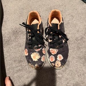 adidas Black Floral Sneakers